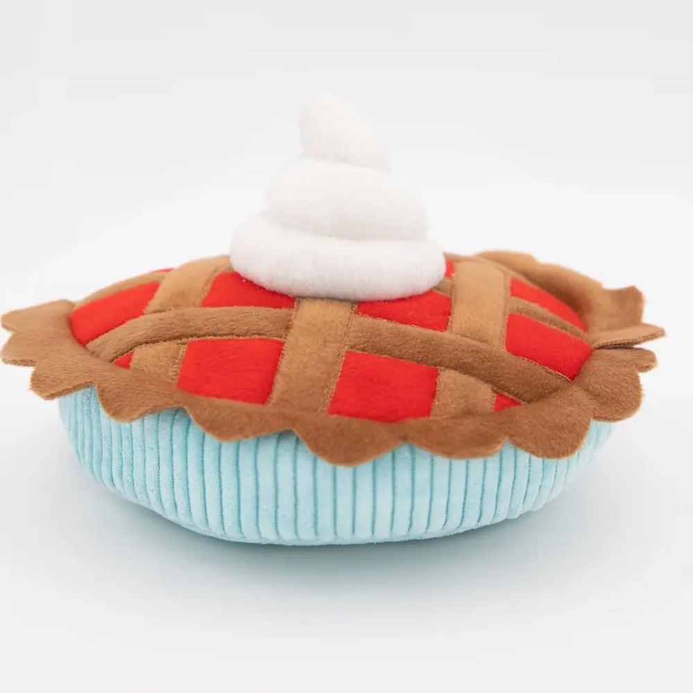 ZippyPaws Cherry Pie DOG Toy - Red, Brown, Blue
